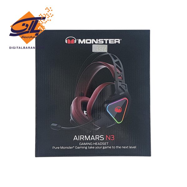 هدست گیمینگ با سیم مانستر مدل AIRMARS N3