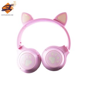 هدفون بلوتوثی مدل LY-021 طرح گربه ای
