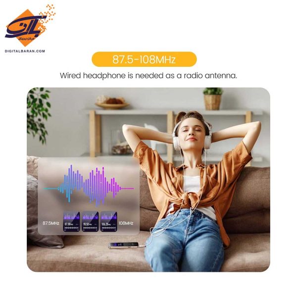 پلیر MP3 PLAYER APGTEK A09X ظرفیت 32 گیگ