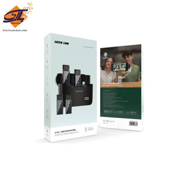 میکروفن بی سیم گرین لاین Green lion 4in1 microphone