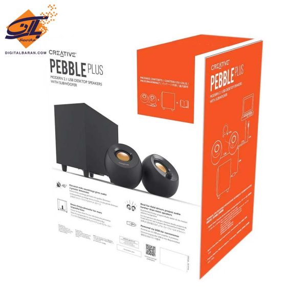اسپیکر دسکتاپ کریتیو مدل Creative Pebble Plus