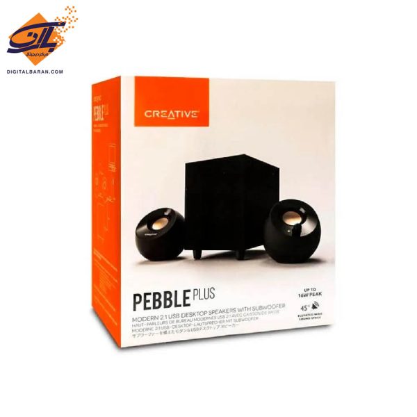 اسپیکر دسکتاپ کریتیو مدل Creative Pebble Plus