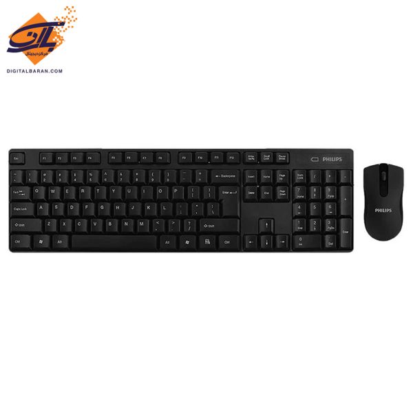 کیبورد و موس بی سیم فیلیپس مدل SPT6501 B