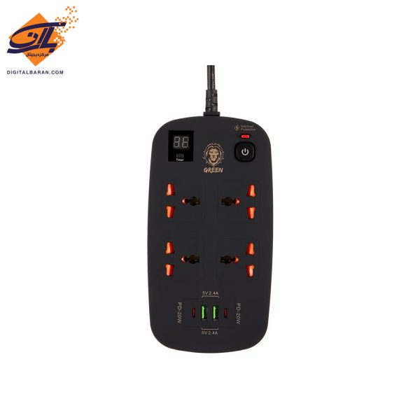 محافظ هوشمند گرین لاین Green lion power socket 3500w