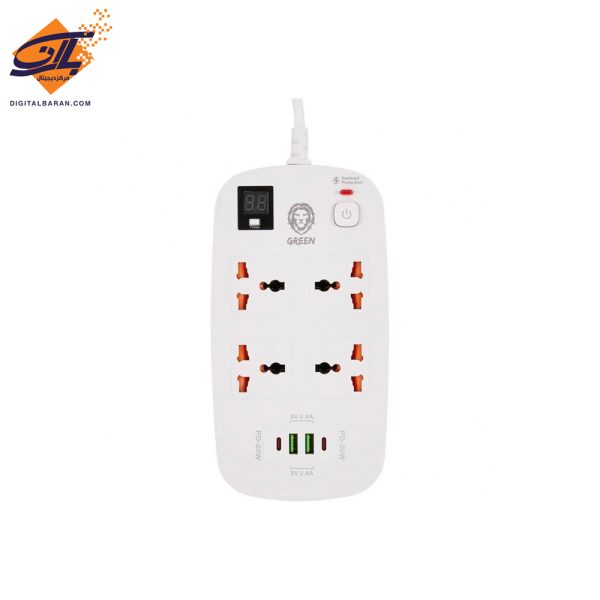 محافظ هوشمند گرین لاین Green lion power socket 3500w