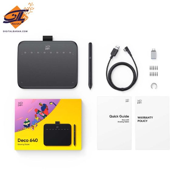 قلم نوری ایکس پی پن مدل XP Pen Deco 640