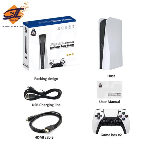 کنسول بازی مدل PSP 3D Controller Game Station q10 ظرفیت 128 گیگابایت