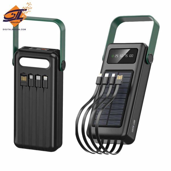 پاور بانک گرین لاین30000 میلی آمپر مدل GREEN LION Solar Max