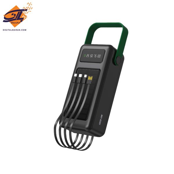 پاور بانک گرین لاین30000 میلی آمپر مدل GREEN LION Solar Max